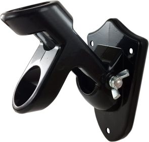 Flag Pole Holder-Two-Position Mounting Bracket-Black