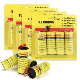 -16 ROLLS STICKY FLY RIBBON PAPER STRIPS FLYING INSECTS CATCHER TAPES