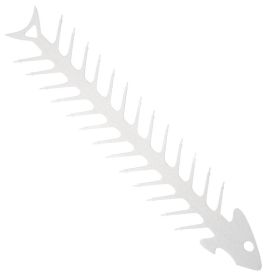 Stainless Steel Fishbone Barbecue Fork Bottle Opener All-in-one