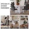 5 piece Round Dining Table Set, 47 Inch Modern Kitchen Table Small Dinner Table MDF Kitchen Dinning Table for Dining Room Kitchen, Living Room