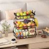 3 layers of fruit and vegetable baskets, placed the desktop, used for kitchen, storage vehicle, vegetable basket, steel wire storage organizer public