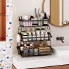 3 layers of fruit and vegetable baskets, placed the desktop, used for kitchen, storage vehicle, vegetable basket, steel wire storage organizer public