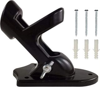 Flag Pole Holder-Two-Position Mounting Bracket Black